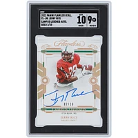 Jerry Rice Mississippi Valley State Delta Devils Autographed 2022 Panini Flawless Campus Legends #CL-JRI #2/10 SGC Authenticated 9/10 Card