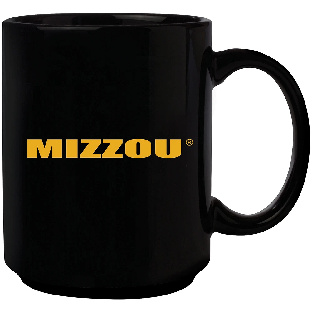 Tigres noirs du Missouri 15 oz. Tasse à logo primaire