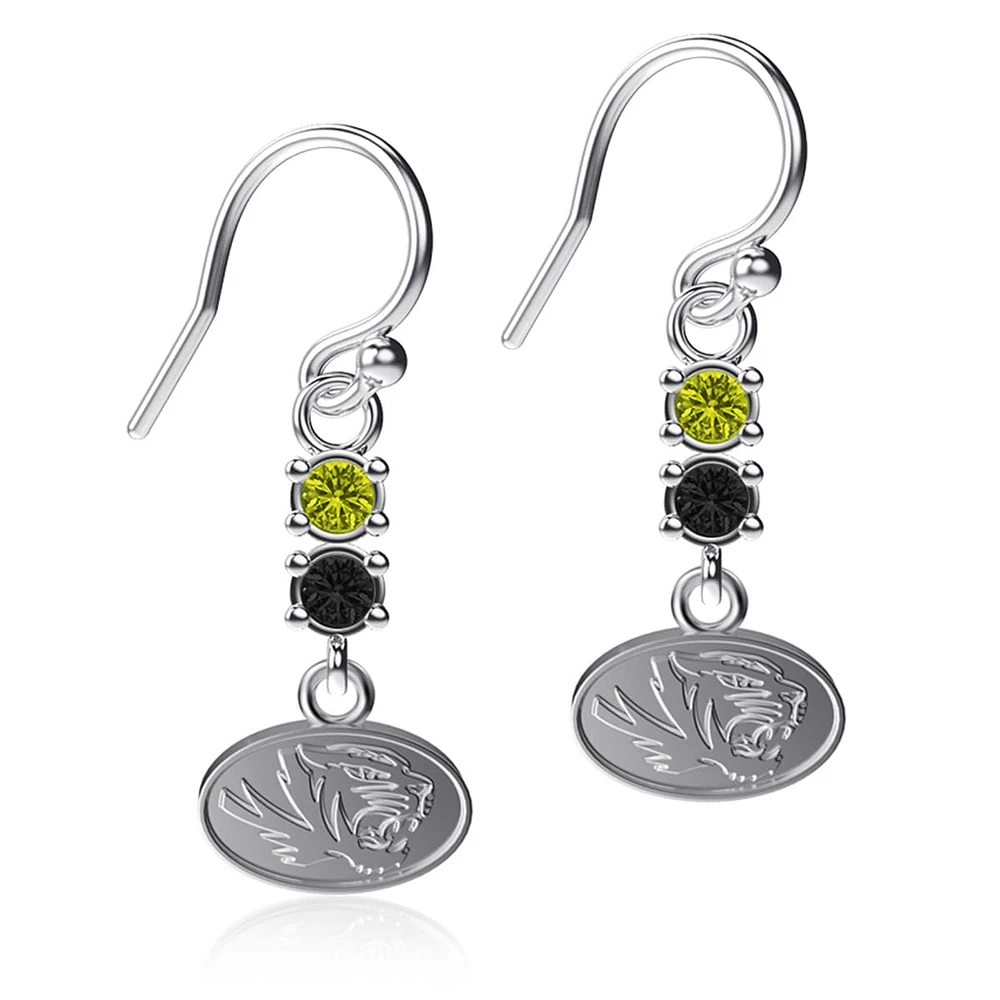 Dayna Designs Missouri Tigers Boucles d'oreilles pendantes en cristal