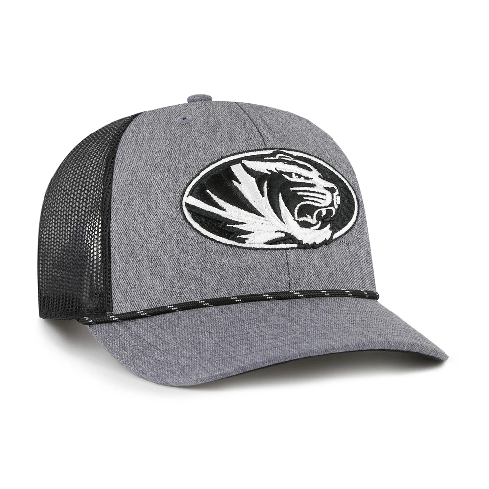 Men's '47  Gray Missouri Tigers Carbon Rope Adjustable Hat
