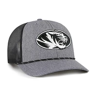Men's '47  Gray Missouri Tigers Carbon Rope Adjustable Hat