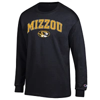 Men's Champion  Black Missouri Tigers Arch Over Logo Long Sleeve T-Shirt