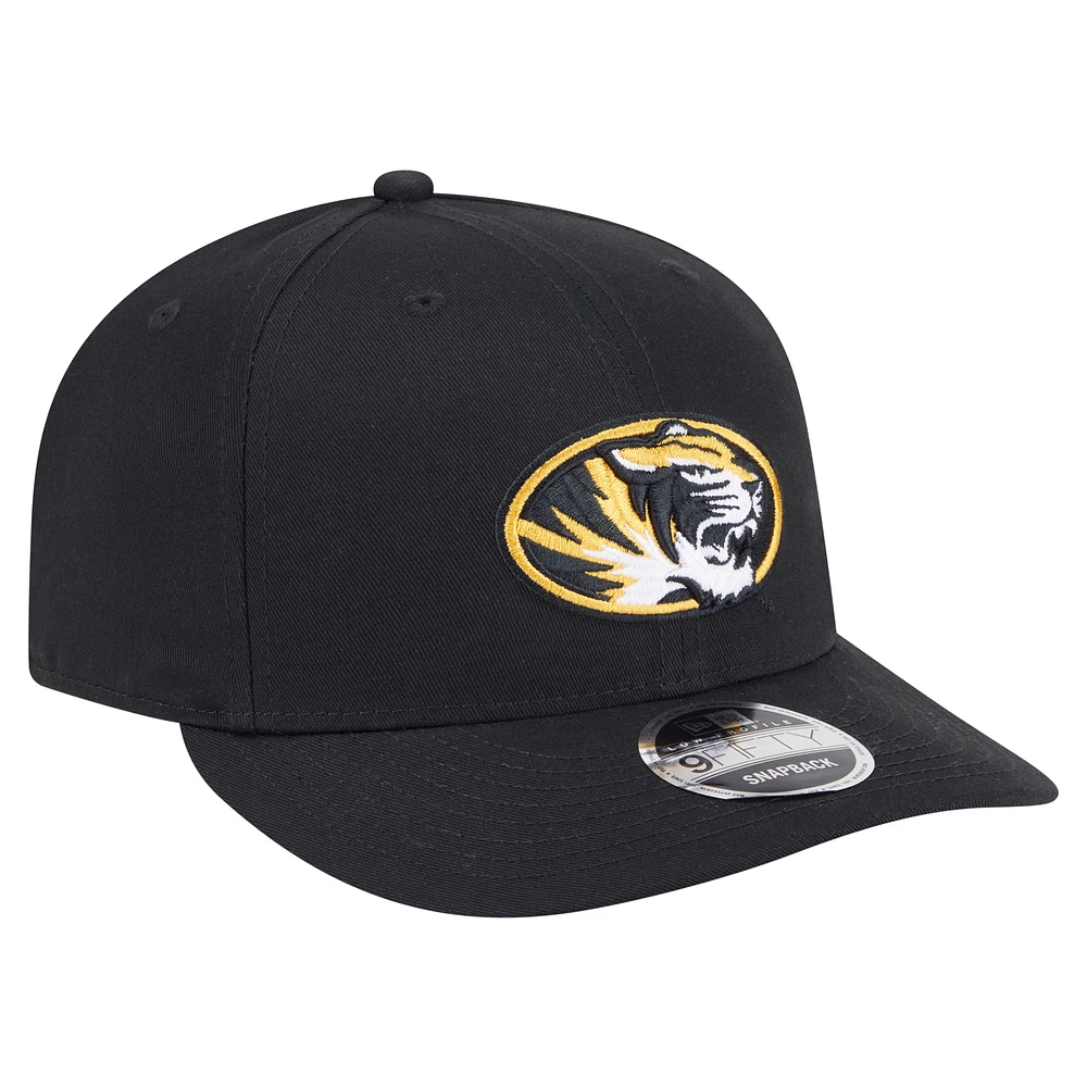 Men's New Era Black Missouri Tigers Low Profile 9FIFTY Snapback Hat