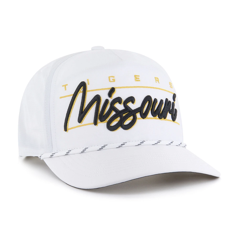 Men's '47 White Missouri Tigers Condor Hitch brrr° Adjustable Hat