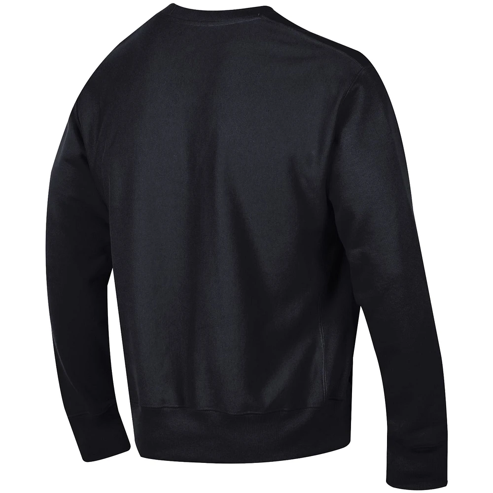 Men's Champion Black Missouri Tigers Arch Reverse Weave Pullover Sweatshirt