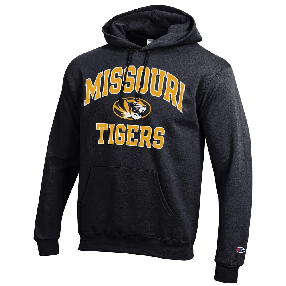 Men's Champion Black Missouri Tigers High Motor Pullover Hoodie