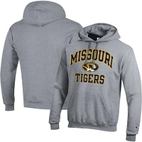 Men's Champion Heather Gray Missouri Tigers High Motor Pullover Hoodie