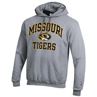 Men's Champion Heather Gray Missouri Tigers High Motor Pullover Hoodie