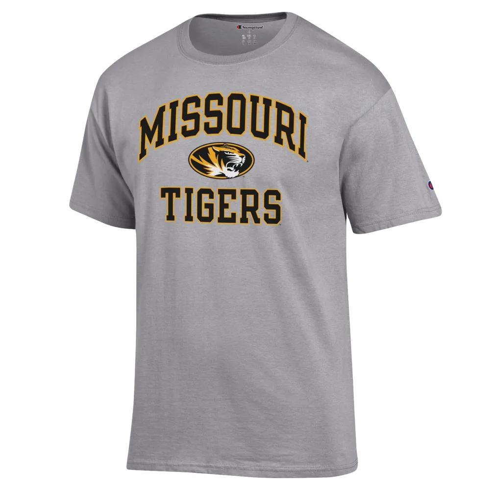 Men's Champion Heather Gray Missouri Tigers High Motor T-Shirt