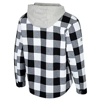 Men's Colosseum Black/White Missouri Tigers Buffalo Plaid Full-Zip Jacket