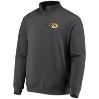 Men's Colosseum Charcoal Missouri Tigers Tortugas Logo Quarter-Zip Jacket
