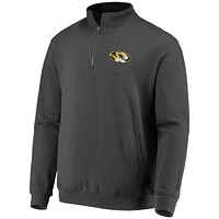 Men's Colosseum Charcoal Missouri Tigers Tortugas Logo Quarter-Zip Jacket