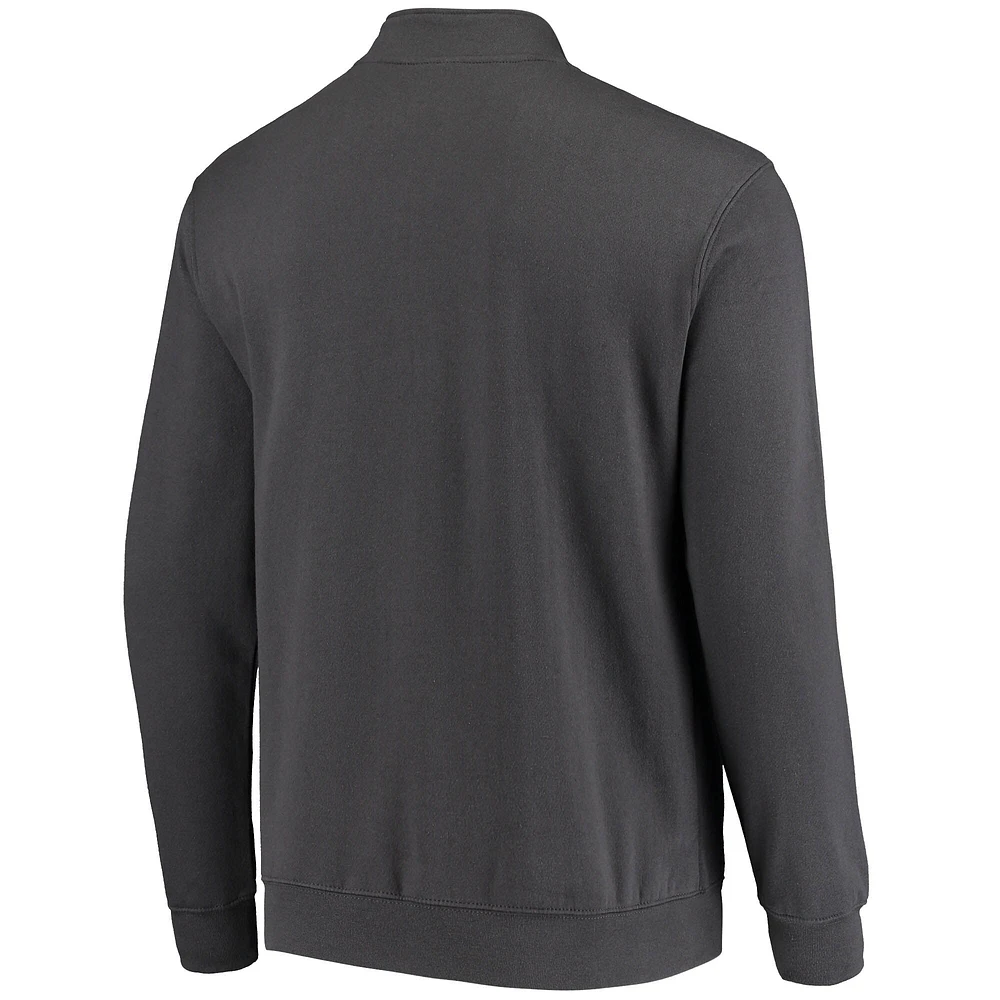 Men's Colosseum Charcoal Missouri Tigers Tortugas Logo Quarter-Zip Jacket