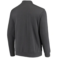 Men's Colosseum Charcoal Missouri Tigers Tortugas Logo Quarter-Zip Jacket