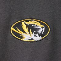 Men's Colosseum Charcoal Missouri Tigers Tortugas Logo Quarter-Zip Jacket