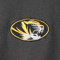 Men's Colosseum Charcoal Missouri Tigers Tortugas Logo Quarter-Zip Jacket