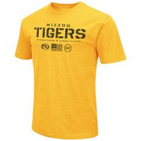 Men's Colosseum Gold Missouri Tigers OHT Military Appreciation Flag 2.0 T-Shirt