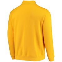 Men's Colosseum Gold Missouri Tigers Tortugas Logo Quarter-Zip Jacket