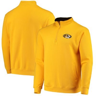 Men's Colosseum Gold Missouri Tigers Tortugas Logo Quarter-Zip Jacket