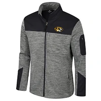 Men's Colosseum  Gray/Black Missouri Tigers Guard Full-Zip Jacket