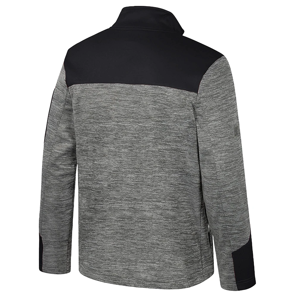 Men's Colosseum  Gray/Black Missouri Tigers Guard Full-Zip Jacket