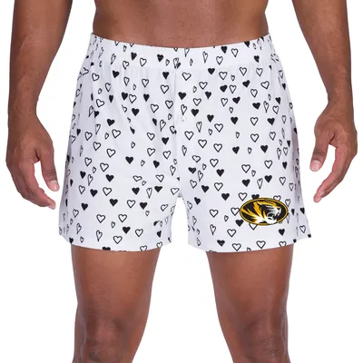Missouri Tigers Concepts Sport Epiphany Allover Print Knit Boxer Shorts - White
