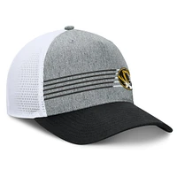 Men's Fanatics Heather Gray/Black Missouri Tigers Profile Trucker Adjustable Hat