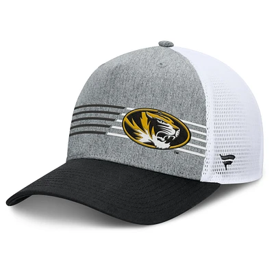 Men's Fanatics Heather Gray/Black Missouri Tigers Profile Trucker Adjustable Hat