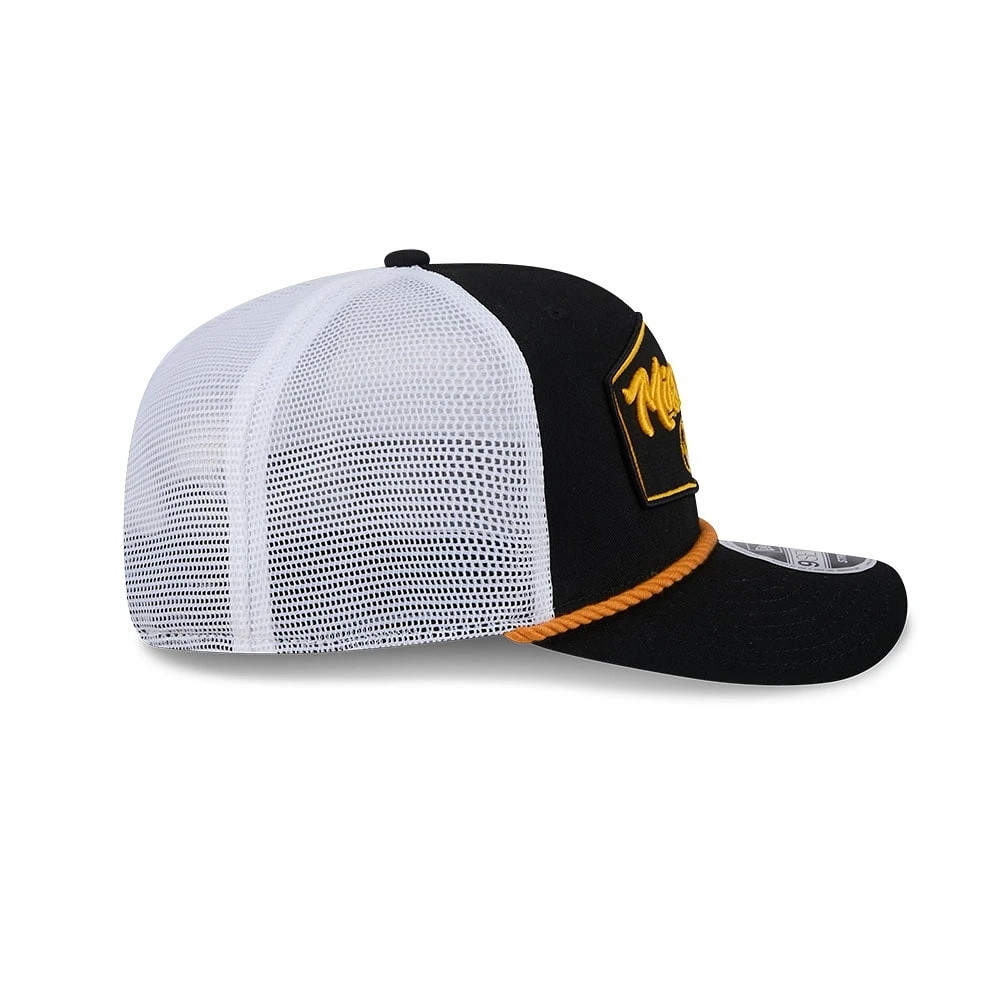 Men's New Era  Black Missouri Tigers 9SEVENTY COOLERA Trucker Stretch-Snap Hat