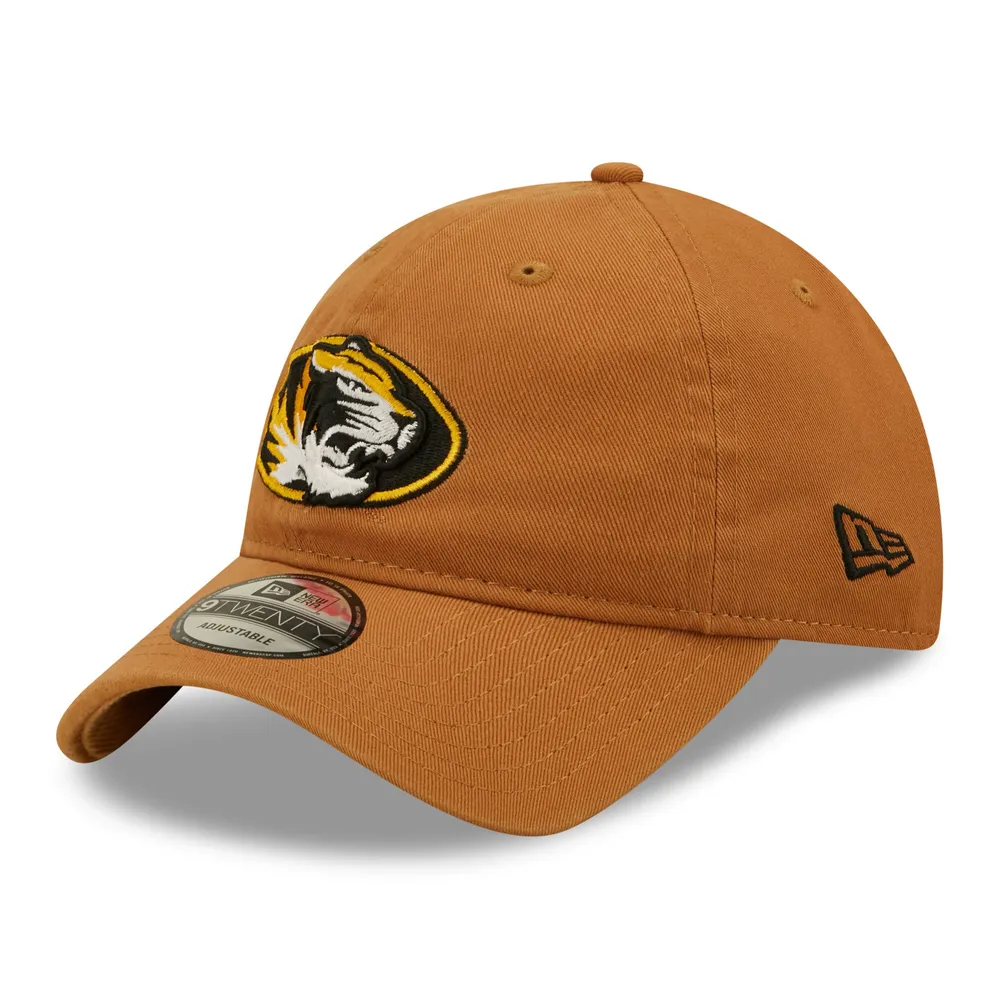 Men's New Era Light Brown Missouri Tigers Core Classic Cuffed Knit Hat