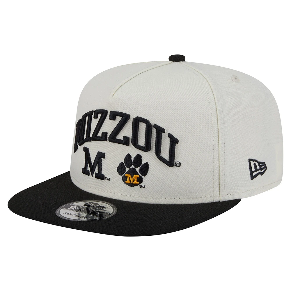 Casquette à visière plate New Era blanche Missouri Tigers 9FIFTY pour homme