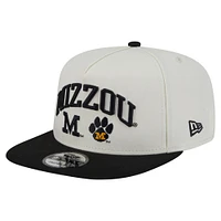 Casquette à visière plate New Era blanche Missouri Tigers 9FIFTY pour homme