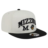 Casquette à visière plate New Era blanche Missouri Tigers 9FIFTY pour homme