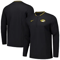 Veste à quart de zip Nike Missouri Tigers Coaches pour homme - Noir