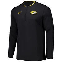 Veste à quart de zip Nike Missouri Tigers Coaches pour homme - Noir