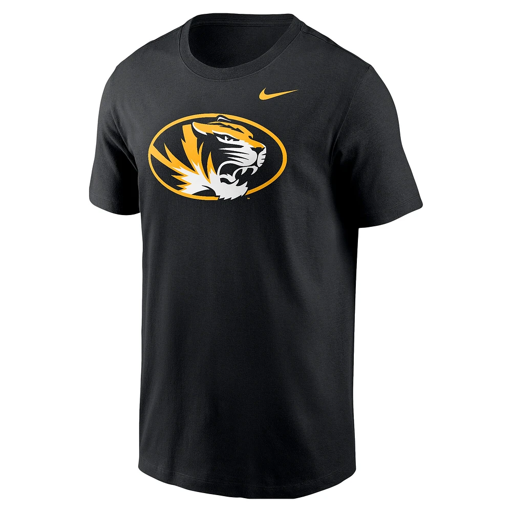 T-shirt Nike noir avec logo Missouri Tigers pour homme