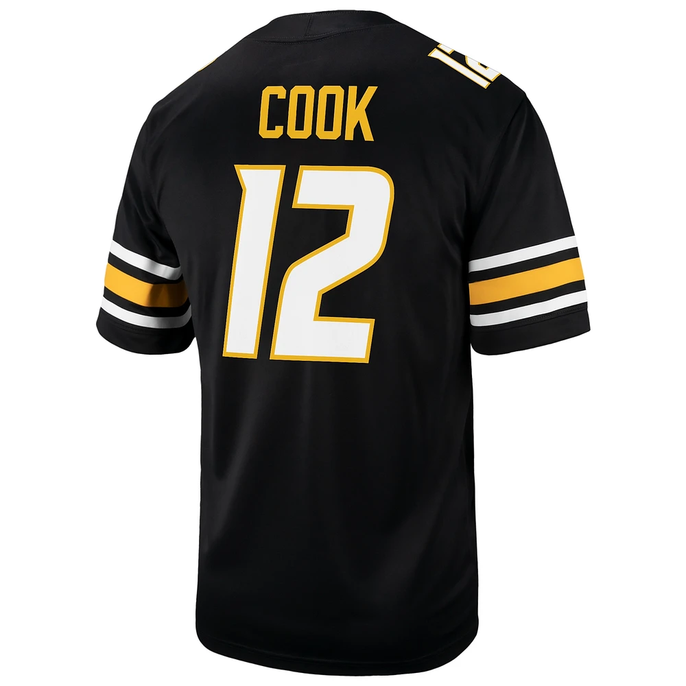 Maillot de football américain NIL Brady Cook pour homme, noir, Missouri Tigers