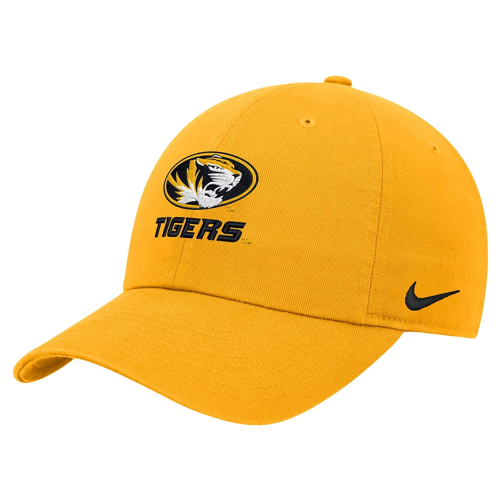 Men's Nike Gold Missouri Tigers Club Adjustable Hat