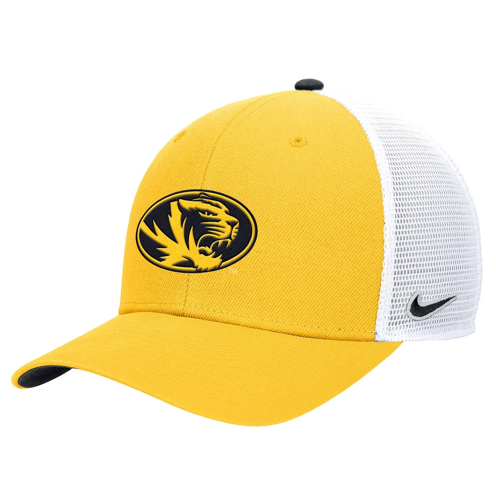 Men's Nike  Gold Missouri Tigers Rise Adjustable Trucker Hat