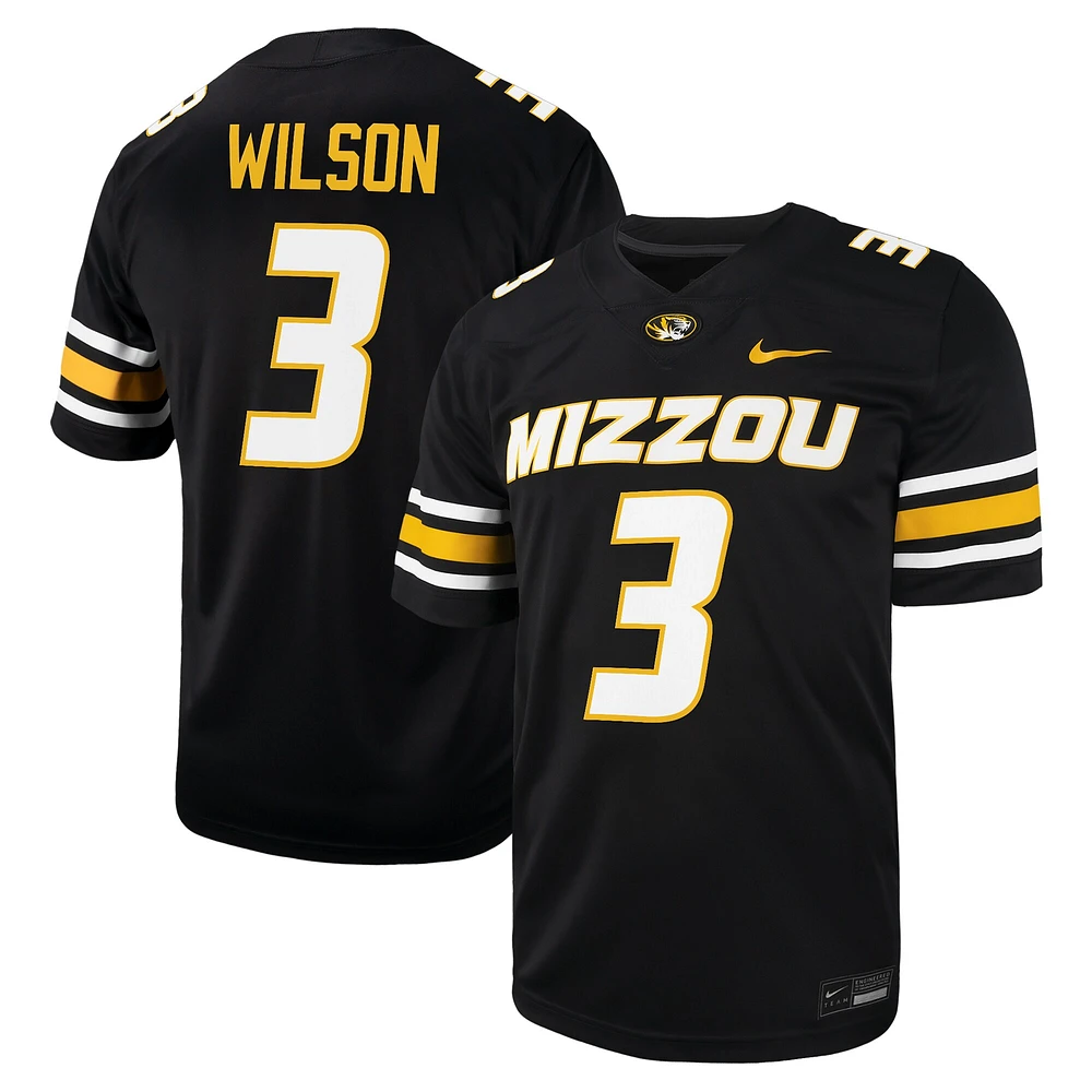 Maillot de football américain NIL pour homme Nike Luther Burden III, noir, Missouri Tigers