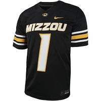 Maillot de football réplique intouchable des Missouri Tigers Nike #00 noir pour homme