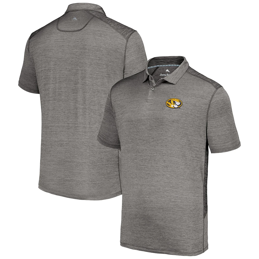 Polo Tommy Bahama gris Missouri Tigers Delray IslandZone pour hommes