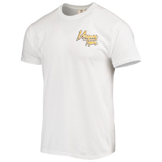 T-shirt bandana mascotte tigres du Missouri blanc pour homme