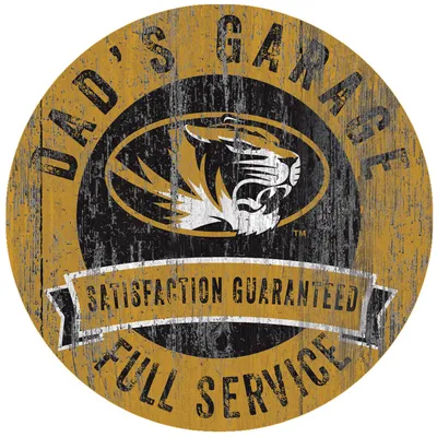 Missouri Tigers 12" x 12" Dad's Garage Sign