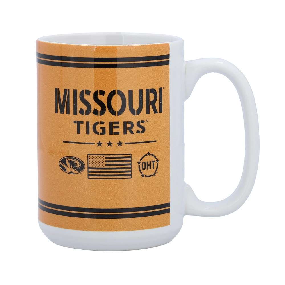 Tigres du Missouri 15oz. Tasse d’appréciation militaire OHT