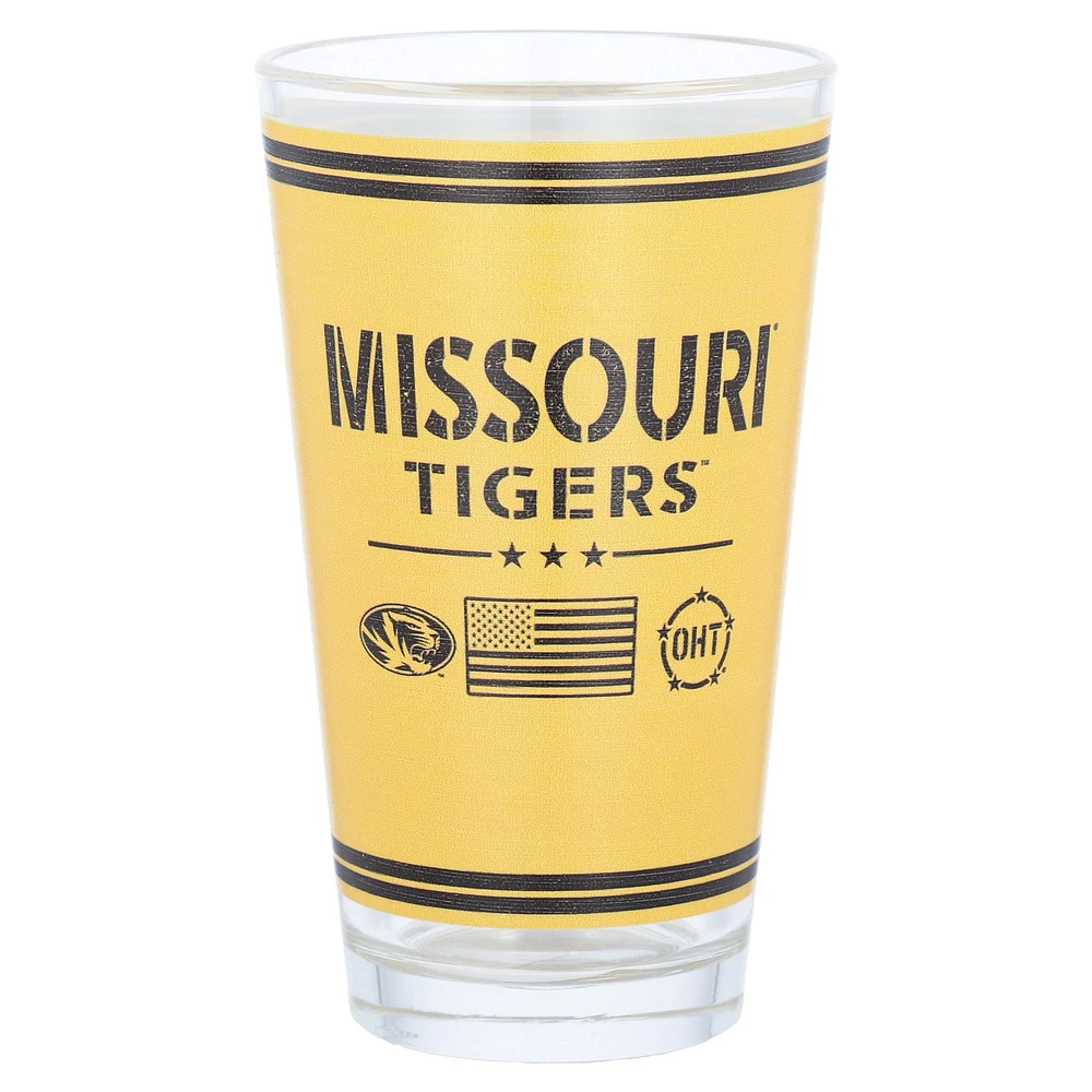 Tigres du Missouri 16oz. Verre à pinte d’appréciation militaire OHT