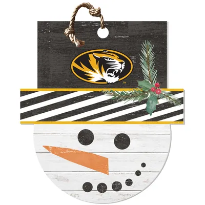 Missouri Tigers 18'' x 20'' Snowman Sign