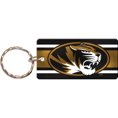 Missouri Tigers 3.5" x 1.25" Super Stripe Acrylic Keychain