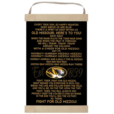 Missouri Tigers Fight Song Banner Sign