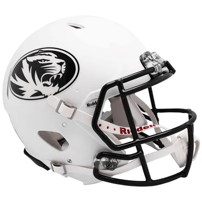 Missouri Tigers Fanatics Authentic Riddell Matte White Revolution Speed Full-Size Authentic Helmet
